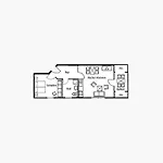 Komfort Appartement mit 1 Schlafzimmer und Balkon im Dachgeschoss 123